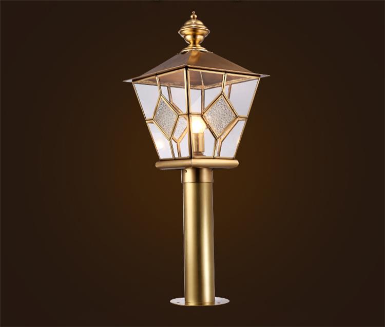 LED источник света E27 1 лампа наружная цилиндрическая лампа или стальная стеклянная бронзовая лампа